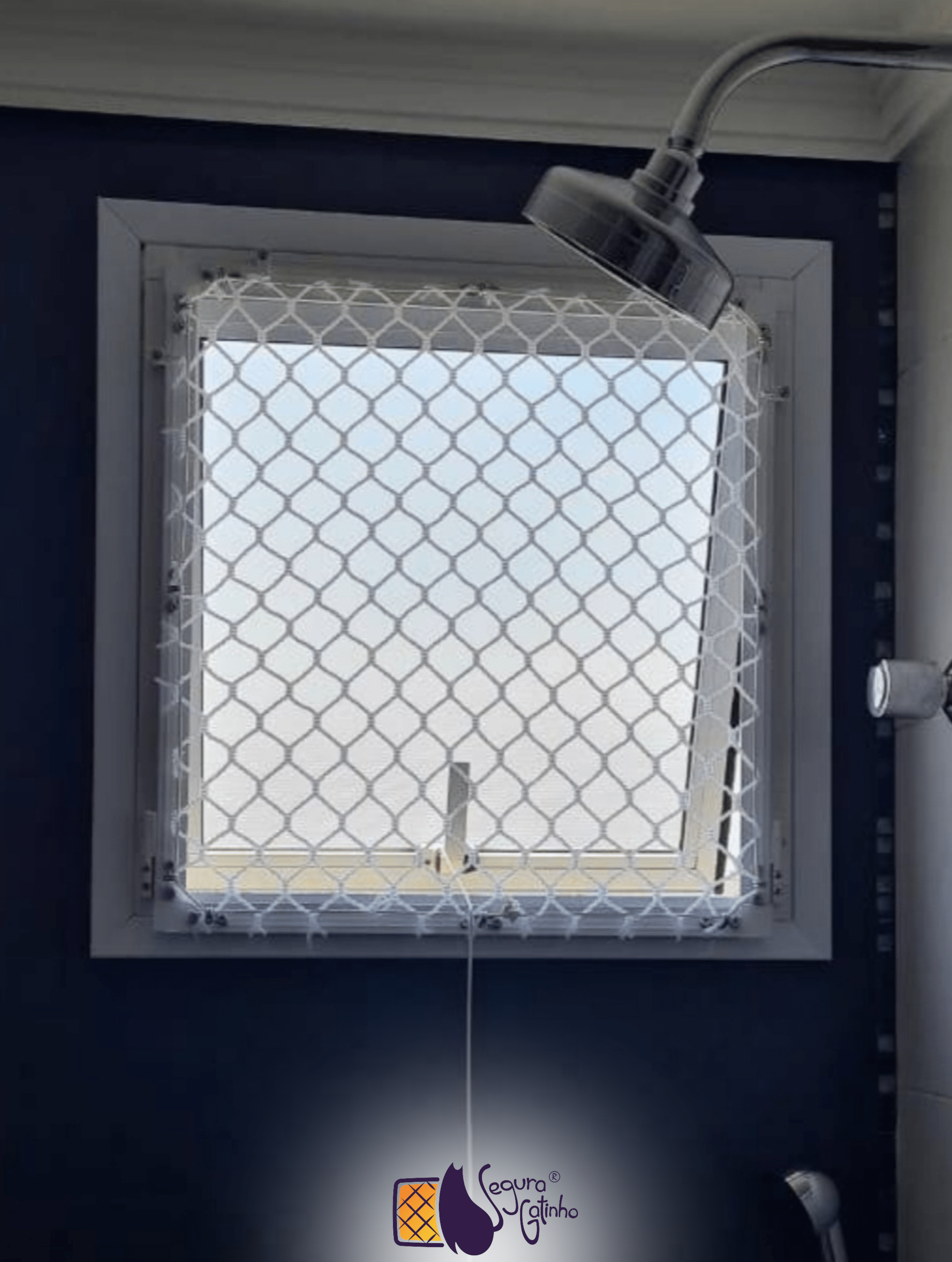 Tela removível para janelas especificas para gatos
